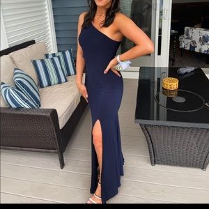 Navy blue prom dress